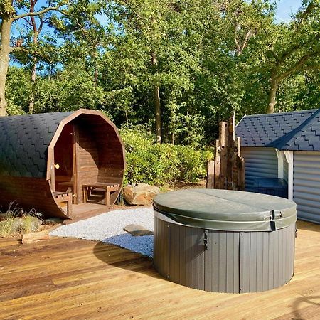 Luxe Finse Kota Met Jacuzzi En Saunabarrel De Zandhoef Eersel Zewnętrze zdjęcie