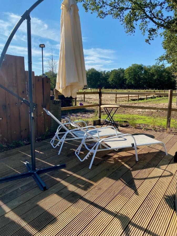 Luxe Finse Kota Met Jacuzzi En Saunabarrel De Zandhoef Eersel Zewnętrze zdjęcie