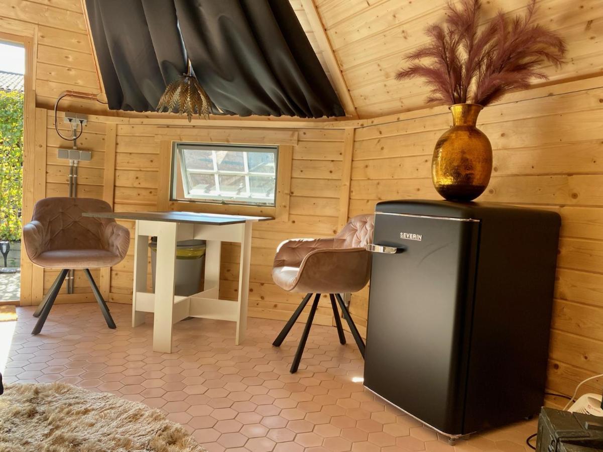 Luxe Finse Kota Met Jacuzzi En Saunabarrel De Zandhoef Eersel Zewnętrze zdjęcie
